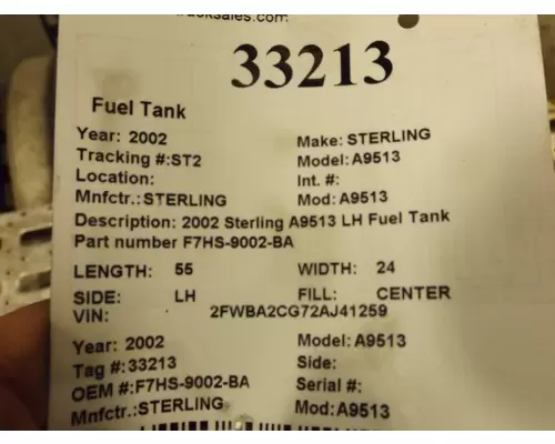 STERLING A9513 Fuel Tank