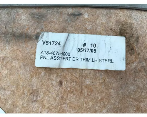 STERLING ACTERRA Body, Misc. Parts