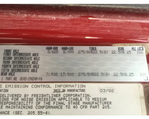 STERLING ACTERRA Cab Assembly