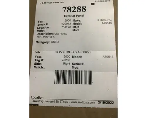 STERLING AT9513 Sleeper Fairing