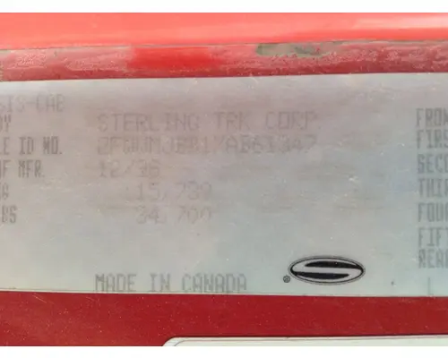 STERLING L9500 SERIES Cab Assembly