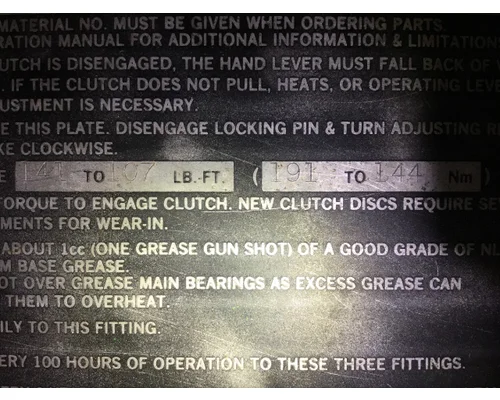STERLING L9500 SERIES Clutch Disc