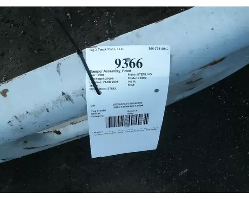 STERLING L9500 Bumper Assembly, Front