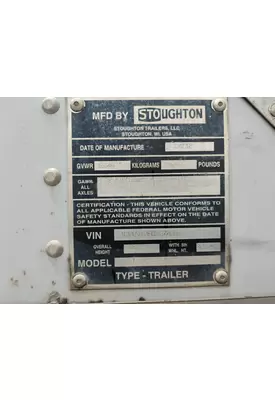 STOUGHTON TRAILER Complete Vehicle