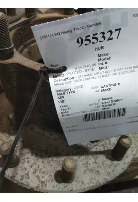 STUD/BUDD PILOTED - STEE 10 LUG HUB