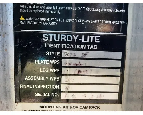 STURDY LITE CAB RACK HEADACHE RACK