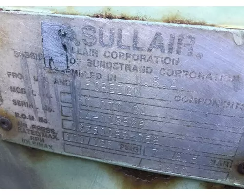 SULLAIR 3306 INDUSTRIAL AIR COMPRESSOR