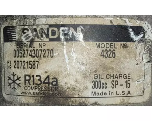 Air Conditioner Compressor SANDEN  Tim Jordan's Truck Parts, Inc.