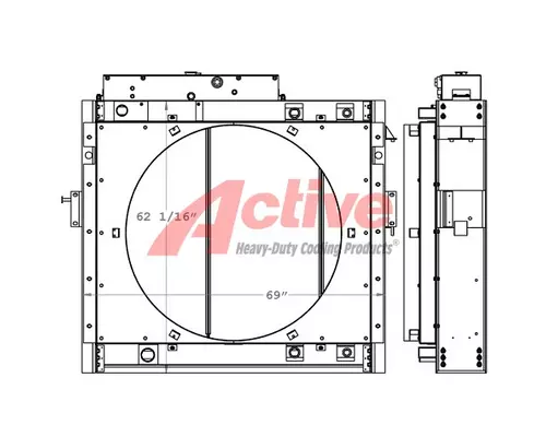 Schramm Drill Rig Cooling Assy. (Rad., Cond., ATAAC)