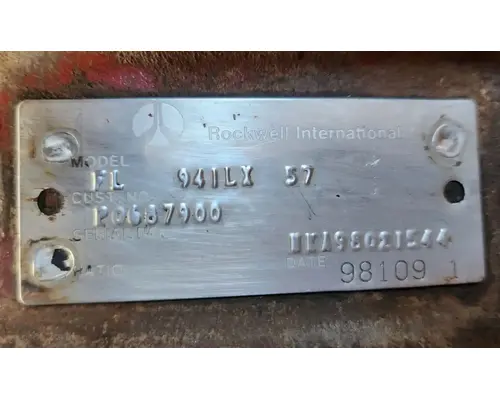 Seagrave Ladder Axle Assy, Fr (4WD)
