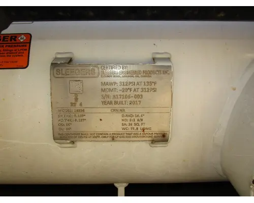 Equipment (Mounted) SLEEGERS LP GAS TANK Tim Jordan's Truck Parts, Inc.