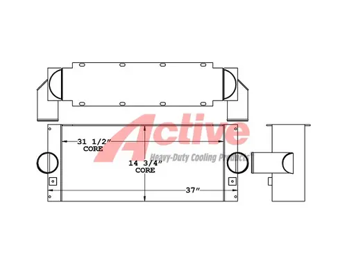 Charge Air Cooler (ATAAC) Spartan Fire Truck Active Radiator