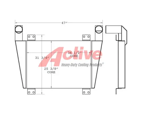 Charge Air Cooler (ATAAC) Spartan K2 Cabless Line / Mountain Master Active Radiator