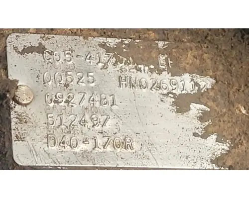 Spicer/Dana D40170/R40170 Cutoff Tandem Axle