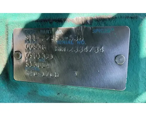 Spicer/Dana D40170HP/R40170H Cutoff Tandem Axle