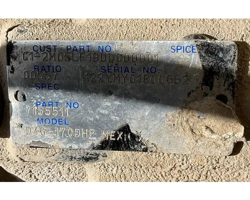 Spicer/Dana D46-170DHP Axle Assembly Housing