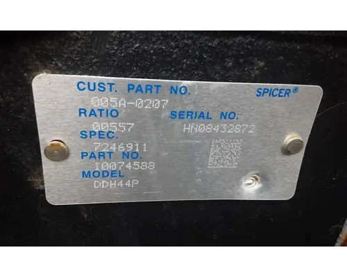 Spicer/Dana DDH44P Front Rears (Tandem Front)
