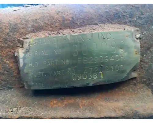 Spicer/Dana RA472 Cutoff