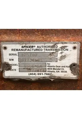 Spicer/TTC ES56-5A Transmission Assembly