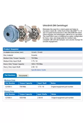 Spicer 121000 Clutch Assembly