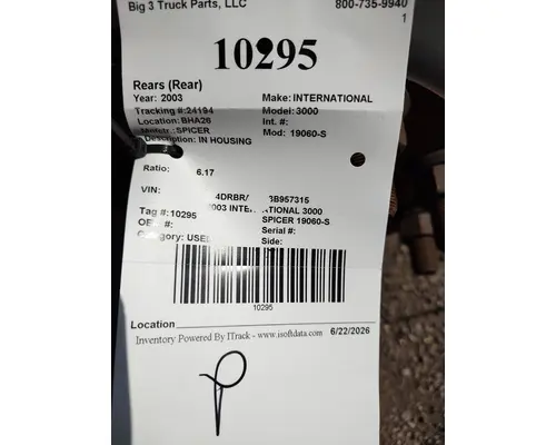 Rears (Rear) SPICER 19060-S Big 3 Truck Parts, LLC