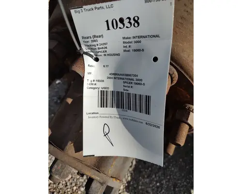 Rears (Rear) SPICER 19060-S Big 3 Truck Parts, LLC