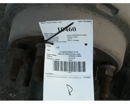 Rears (Rear) SPICER 21060S Big 3 Truck Parts, LLC
