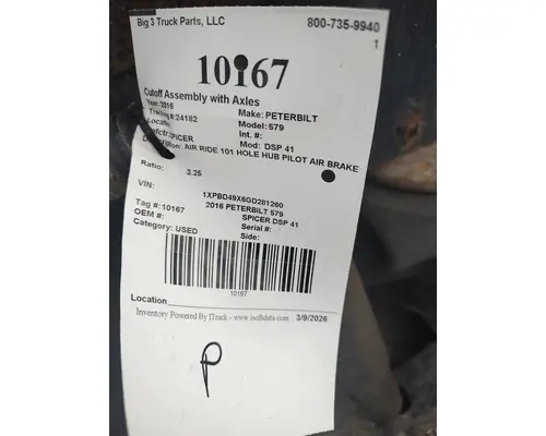 Cutoff Assembly (Complete With Axles) SPICER DSP 41 Big 3 Truck Parts, LLC