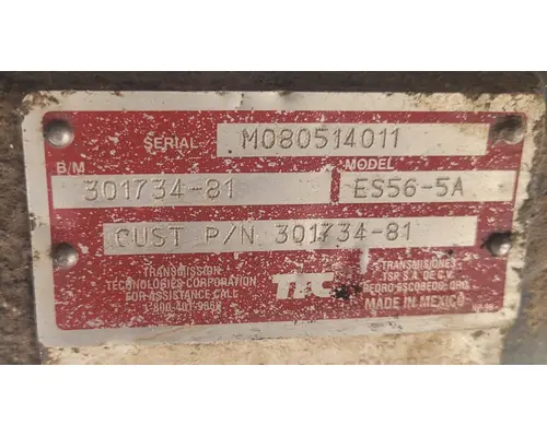 Transmission Assembly SPICER ES56-5A Geco - Dinuba
