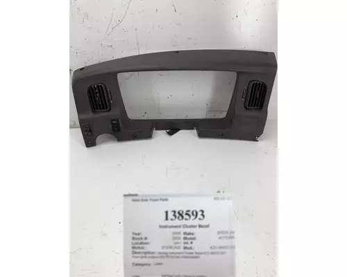 Instrument Cluster Bezel STERLING A22-48832-001 West Side Truck Parts