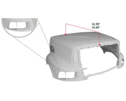 Hood STERLING A9513 1996-2000 LKQ Wholesale Truck Parts