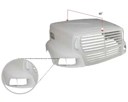 Hood STERLING A9513 1996-2000 LKQ Wholesale Truck Parts