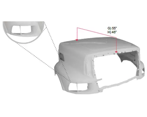 Hood STERLING A9513 1996-2000 LKQ Western Truck Parts