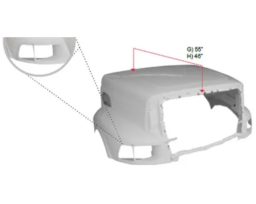 Hood STERLING A9513 1996-2000 LKQ Heavy Truck Maryland