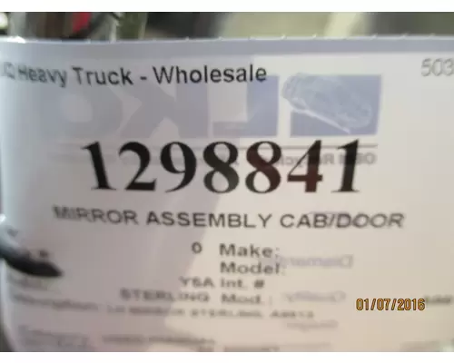 Mirror (Side View) STERLING A9513 LKQ Wholesale Truck Parts