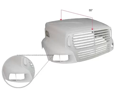 Hood STERLING A9522 2001-2010 LKQ Western Truck Parts