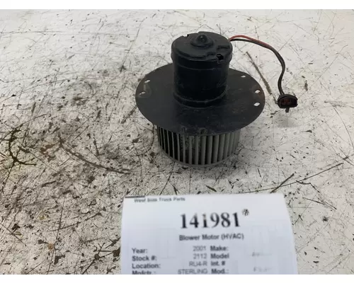 Blower Motor (HVAC) STERLING F3UH19846AA West Side Truck Parts