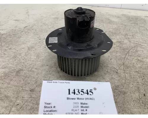 Blower Motor (HVAC) STERLING F3UH19846AA West Side Truck Parts