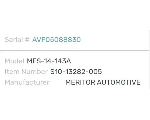 Sterling LT8500 Axle Assy, Fr (4WD)