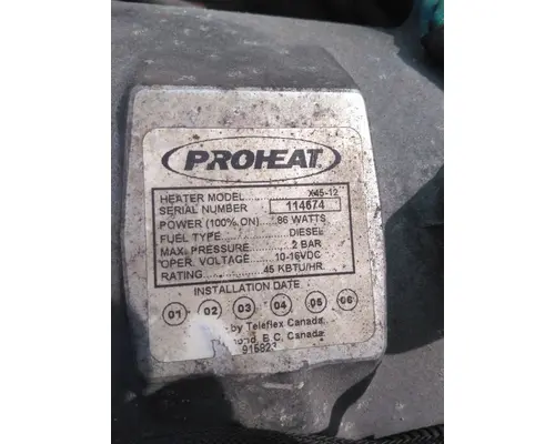 TELEFLEX POWER SYSTEMS PROHEAT GEN4 AUXILIARY POWER UNIT