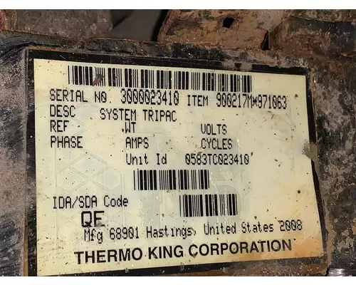 THERMO KING 900217 Auxillary Power Unit
