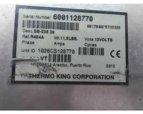 THERMO KING SB-230 REEFER UNIT