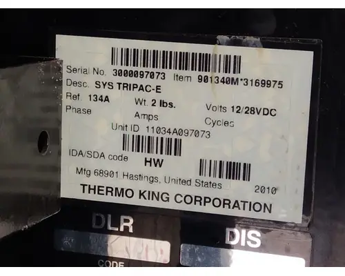 THERMO KING TRIPAC ENVIDIA (ELECTRIC) AUXILIARY POWER UNIT