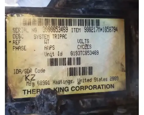 THERMO KING TRIPAC Auxiliary Power Unit