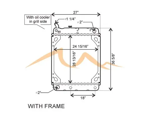 THOMAS SAF-T-LINER C2 RADIATOR ASSEMBLY