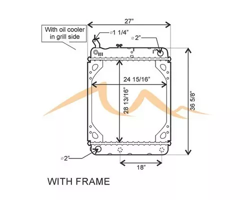 THOMAS SAF-T-LINER C2 RADIATOR ASSEMBLY