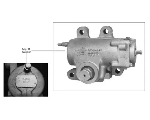 TRW/ROSS TAS65-047 POWER STEERING GEAR