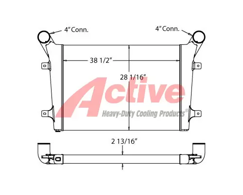 Charge Air Cooler (ATAAC) Terex  Active Radiator