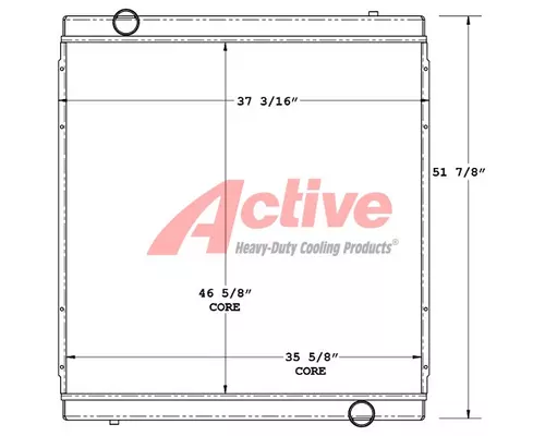 Radiator Terex FDB6000 Cement Mixer Active Radiator