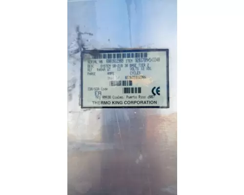 Thermo King Corporation  SB-210 30 BASE Tier 2 Refer Unit